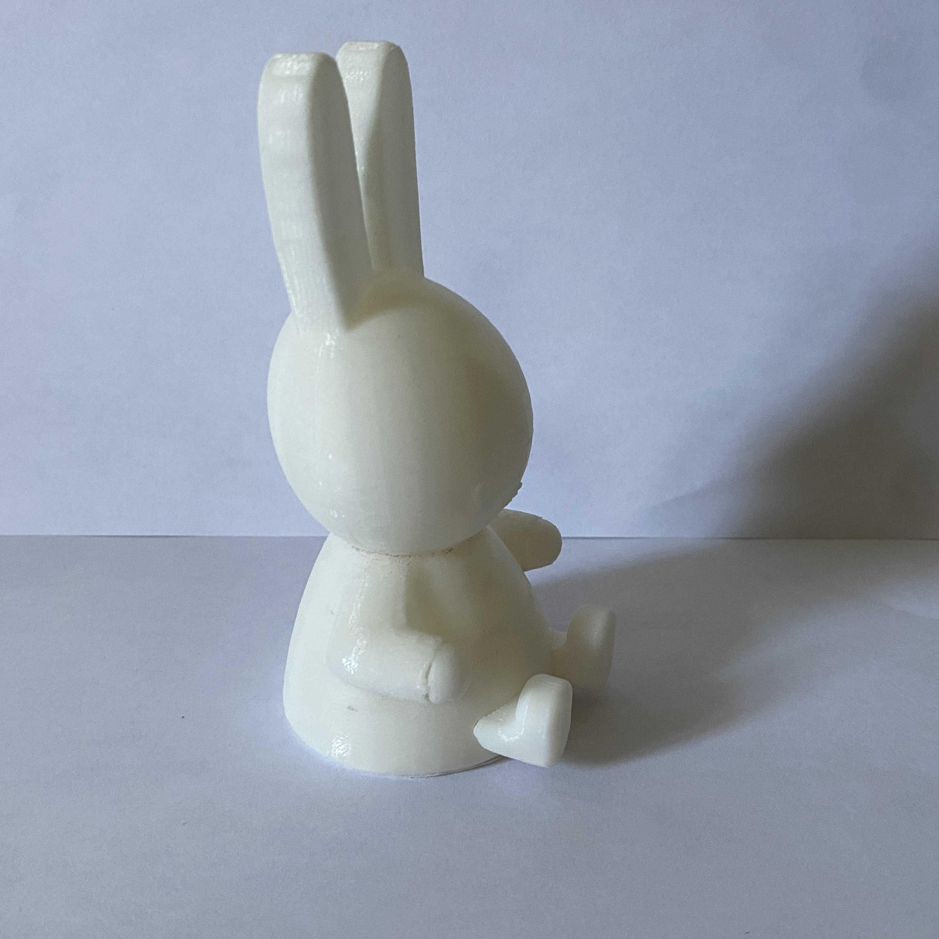 The side view of my 3D printed Miffy model.